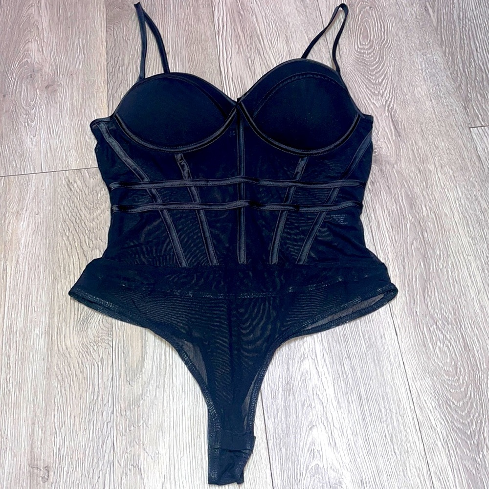 Black Sheer Bodysuit